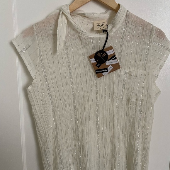 Built by Wendy cadet top in Natural Lurex - Picture 2 of 4